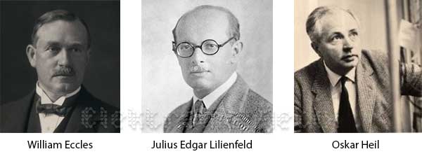William-Eccles-Julius-Edgar-Lilienfeld-Oskar-Heil